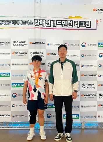 김천시배드민턴단, 전국장애인배드민턴리그 ‘금빛승리’