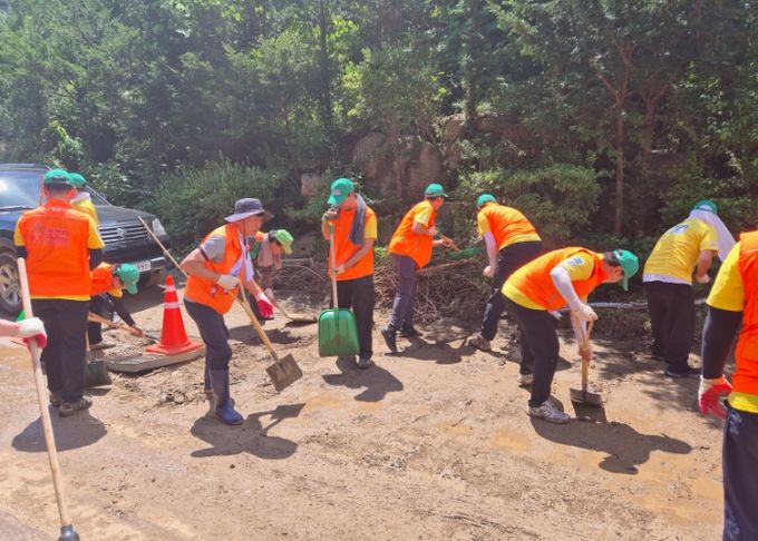 가평군 수해 복구 총력 지원