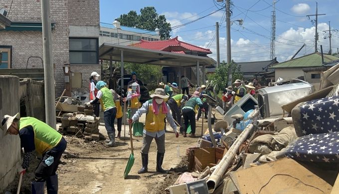 충남 호우 피해복구에 2억 원 긴급 지원