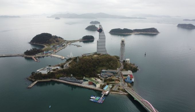진해구 명동 진해해양공원 전경. 깨끗한 바다와 어우러진 자연경관 속에 조성 예정
