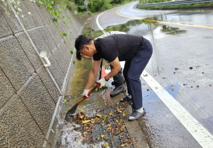 공무원 피해복구(산청군 생초면)