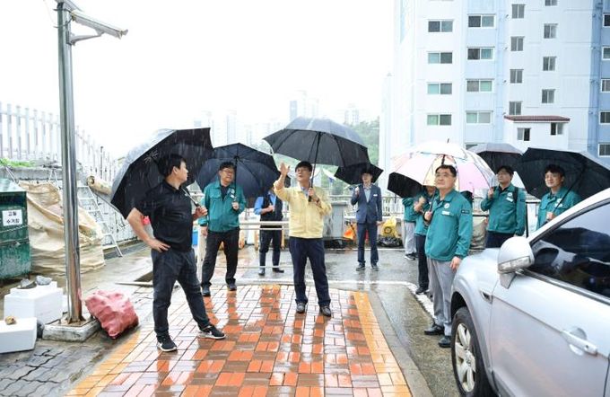 변광용 거제시장, 폭염·수해 대비 재난 취약지 점검