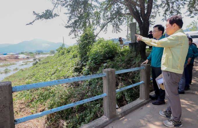 하동군 집중호우 피해 현장 방문