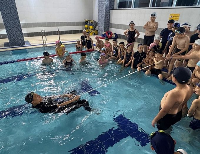 김해시도시개발공사 진영스포츠센터, 물놀이 안전사고 대응 훈련 실시