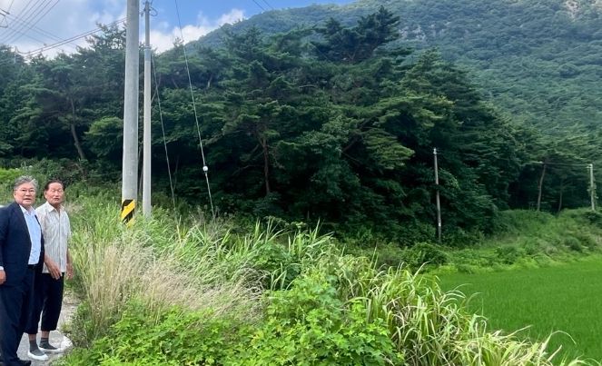 장세일 영광군수, 수해 양식장 현장 방문