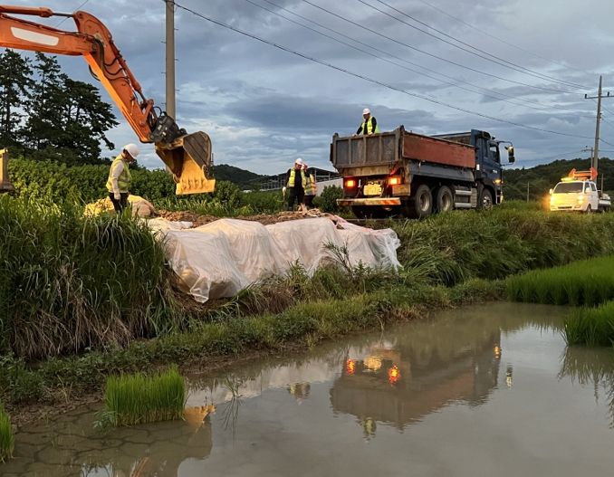 영광군, 호우피해 발생 위험도로 응급복구 총력