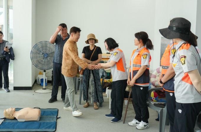 월정 한모살 축제 찾아 안전 점검