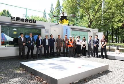 25년 드론 배송 시연회 현장