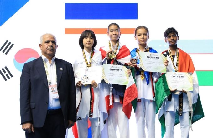 사천 정동초 백민주 학생, 제6회 아시아 카뎃 태권도선수권대회 은메달 쾌거