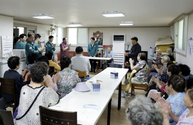 폭염 대비 ‘무더위 쉼터’ 화정동 경로당 방문 점검