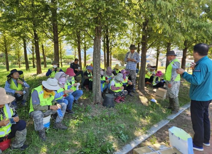 공원관리 근로자 온열질환 예방 교육 및 냉방용품 지원