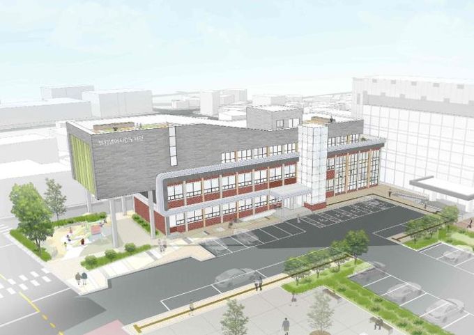 밀양시립영어도서관 리모델링 및 증축 조감도