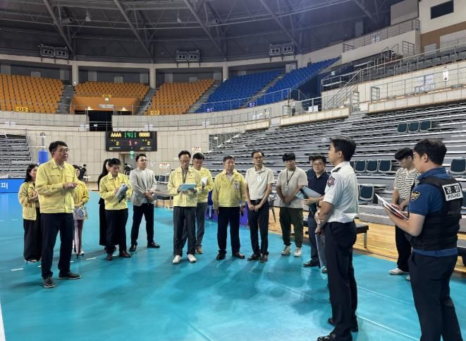 진주시 국제여자배구대회 행사장 합동점검