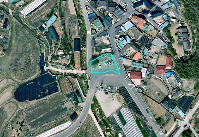 개곡마을 태양광 발전시설 위치도