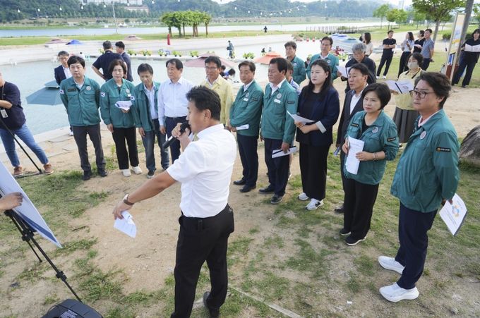 안동시의회 현장방문(실개천 친수공간 조성사업 현장