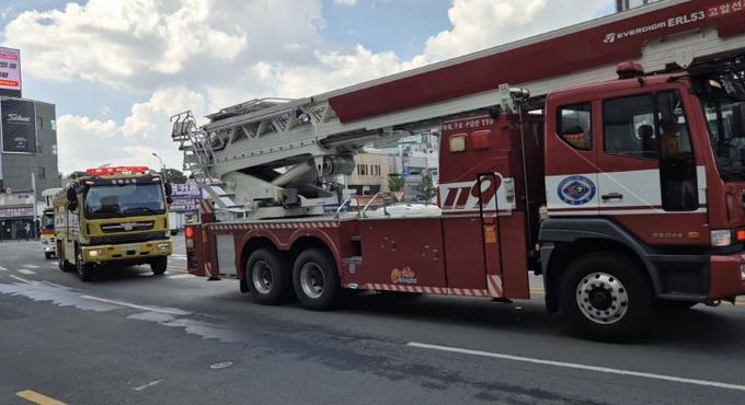 경북소방본부, 전국 동시‘소방차 길터주기 훈련’실시