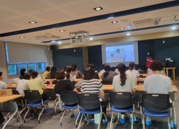 거제시육아종합지원센터, 보육 교직원 응급처치 실습 교육 실시