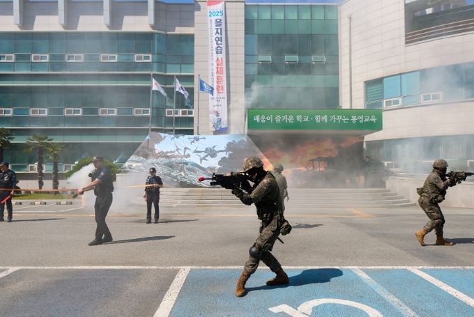 통영시, 2025년 을지연습 실제훈련