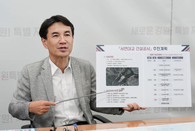 기자간담회(김진태 도지사-도청 기자실)