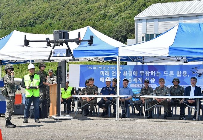 창원특례시,‘드론 해상 수송체계 실증 훈련’ 성공적으로 마쳐