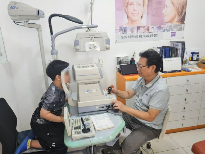 거제시 드림스타트, 아동 시력검사 및 안경지원