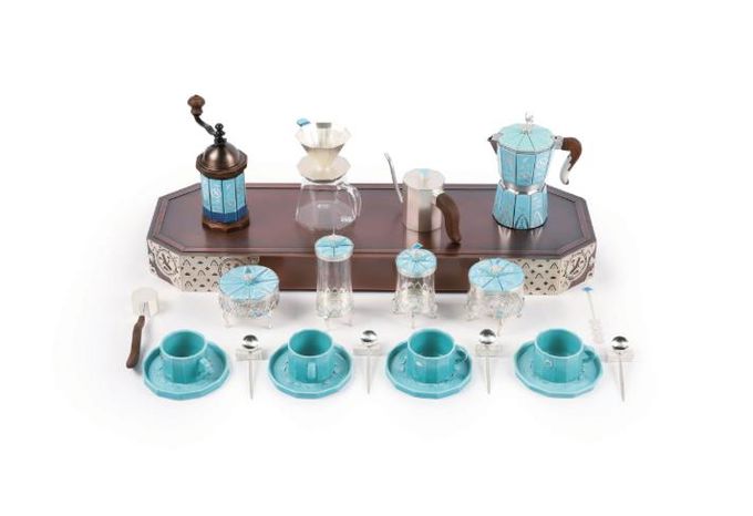 진주시,「제55회 대한민국 공예품 대전」출품작 전원 수상!-박원호 작가의 ‘운학문 커피도구 세트’