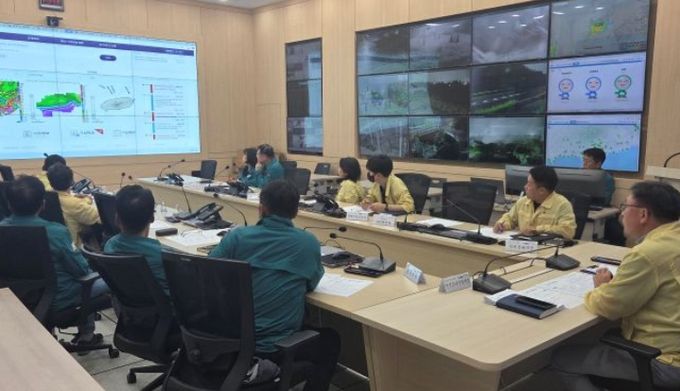 호우 특보에 따른 상황판단회의