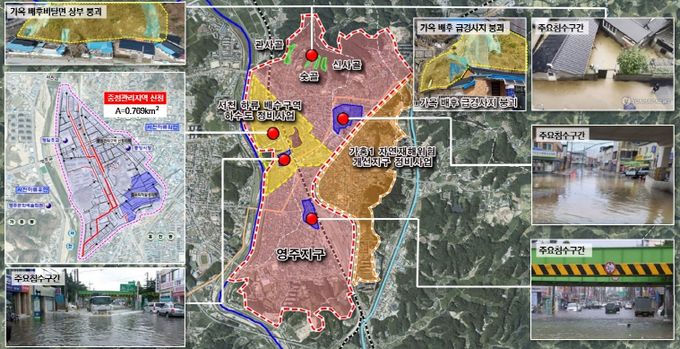 사업현황도(영주지구 풍수해생활권 종합정비사업)
