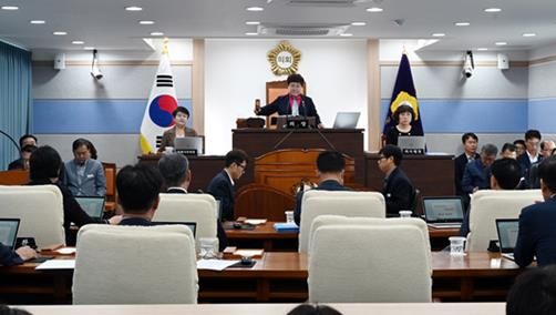 9월19일 제287회 임시회 제2차 본회의 전경