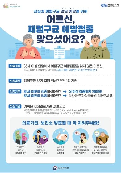 1960년 이전 출생 거제시민, 폐렴구균 무료 예방접종 실시