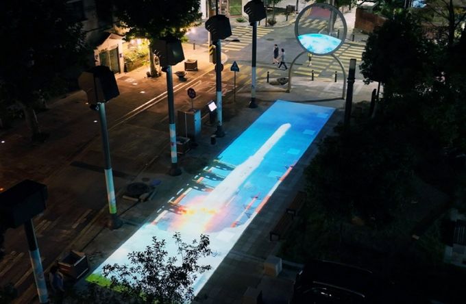 진주시, 미디어파사드 ‘인터렉션 콘텐츠’ 첫선(성북지구)