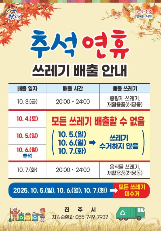 추석연휴 환경⦁산림분야 종합대책 추진
