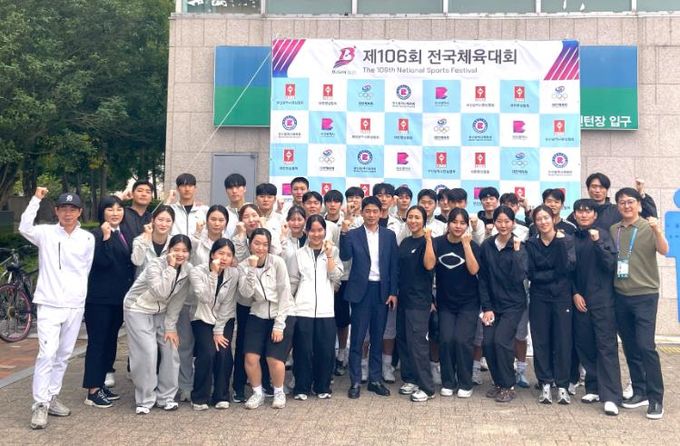 광주 펜싱 선수단.