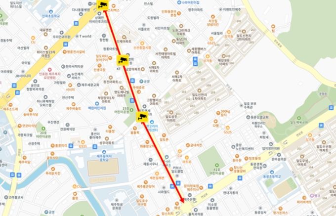 구제주 교통혼잡지역