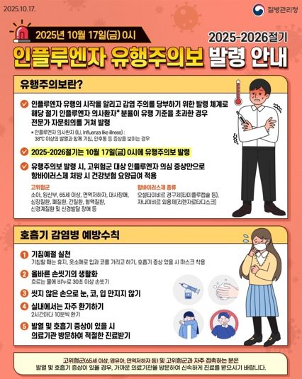 진주시,‘인플루엔자 유행주의보 발령, 예방접종 서둘러야’