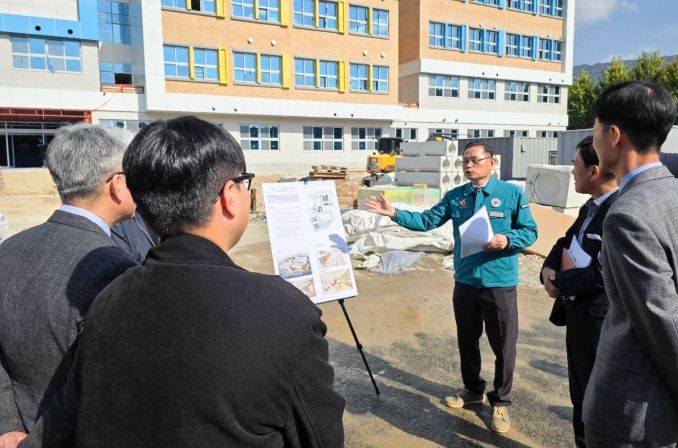 문석주 의원, 농소중학교 그린스마트미래학교 현장점검