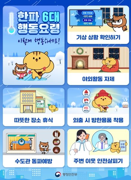 (한파)국민행동요령