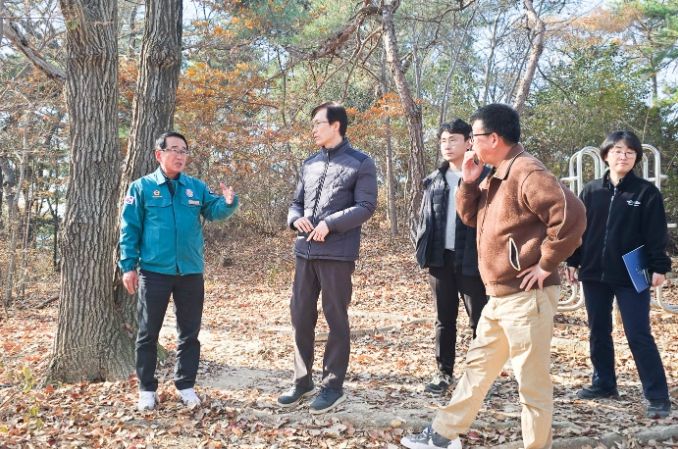 안수일 의원, 신정동 산107-16 산지일시사용신고 관련 민원 현장 방문