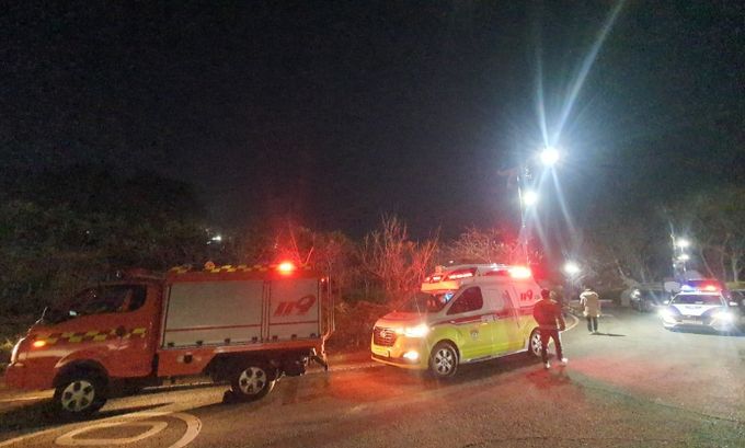 소방차량 행사장 인근 근접 배치