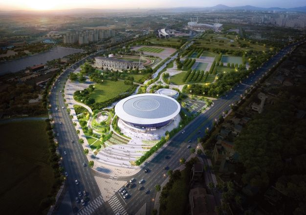 전주, 대한민국 스포츠 거점도시로 ‘우뚝’ (전주실내체육관 조감도)