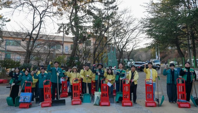 겨울철 자연 재난 대비 제설 장비 점검 및 가동 훈련
