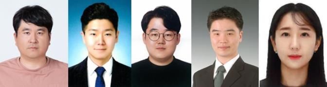 적극행정 우수공무원-통합(왼쪽부터 김형배, 강윤오, 권혁중, 김대희, 김아름)