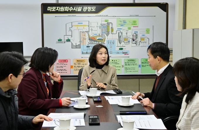 마포자원회수시설 방문한 최호정 의장