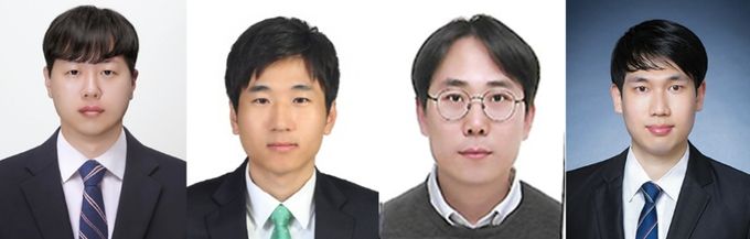 경상국립대학교 문준하 박사, 한국생산기술연구원 남득현 박사과정, 한국생산기술연구원 명윤 선임연구원, 경상국립대학교 화학과 최재원 교수(왼쪽부터)