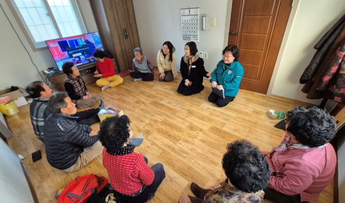 한파 대비 관내 경로당 13개소 방문