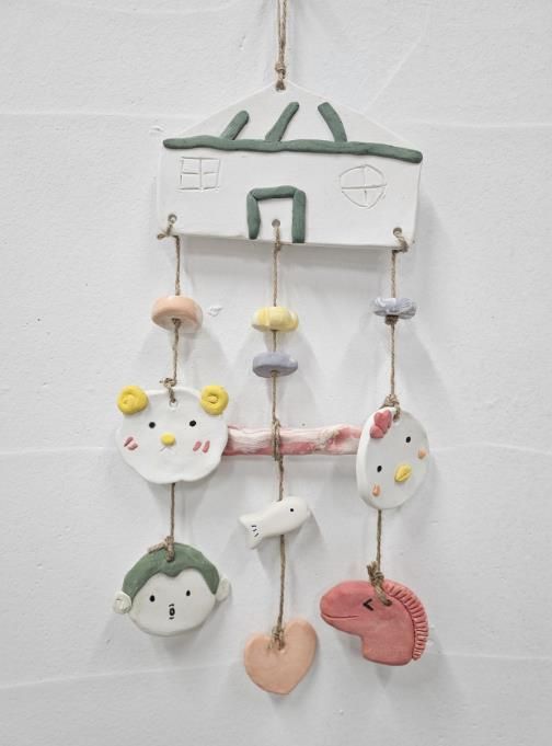 우리가족 띠 모빌 작품