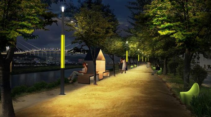 양산천 경관조명 개선사업 조감도