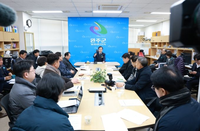 도지사 방문 관련 기자회견