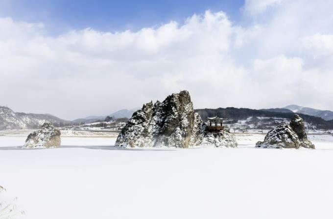 겨울 단양의 모습