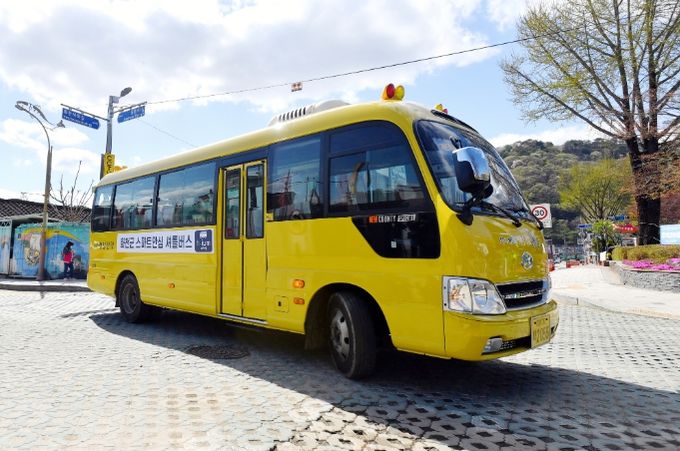 화천군이 운영 중인 스마트 안심셔틀